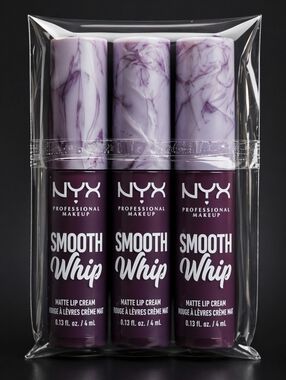 NYX Smooth Whip Matte Lip Cream Trio - Deep Plum Shades